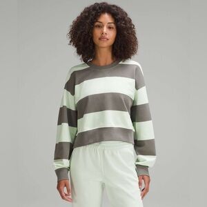 Lululemon Perfectly Oversized Cropped Crew *Stripe